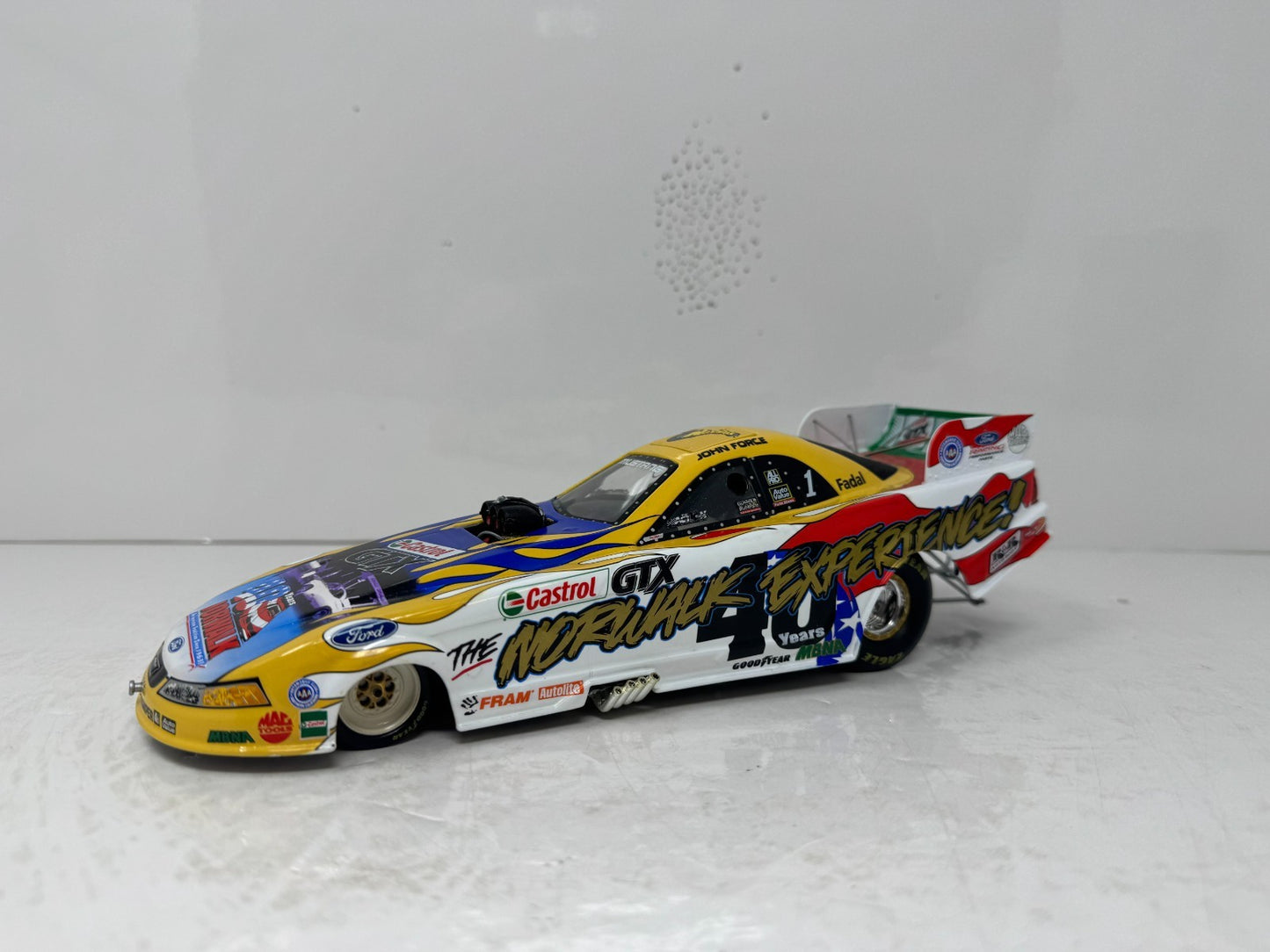 Action NHRA John Force 40th Anniv. Norwalk Raceway Park Castrol GTX 1:24 Diecast