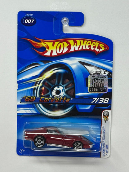 Hot Wheels First Editions 1969 Chevy Corvette 1:64 Diecast Factory Sealed