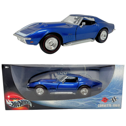 Hot Wheels 100% Series 1969 Chevrolet Corvette 1:18 Diecast
