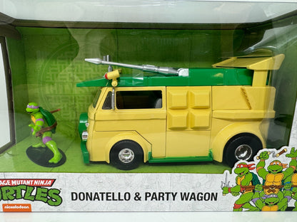 Jada Teenage Mutant Ninja Turtles Donatello & Party Wagon w/ Figure 1:24 Diecast