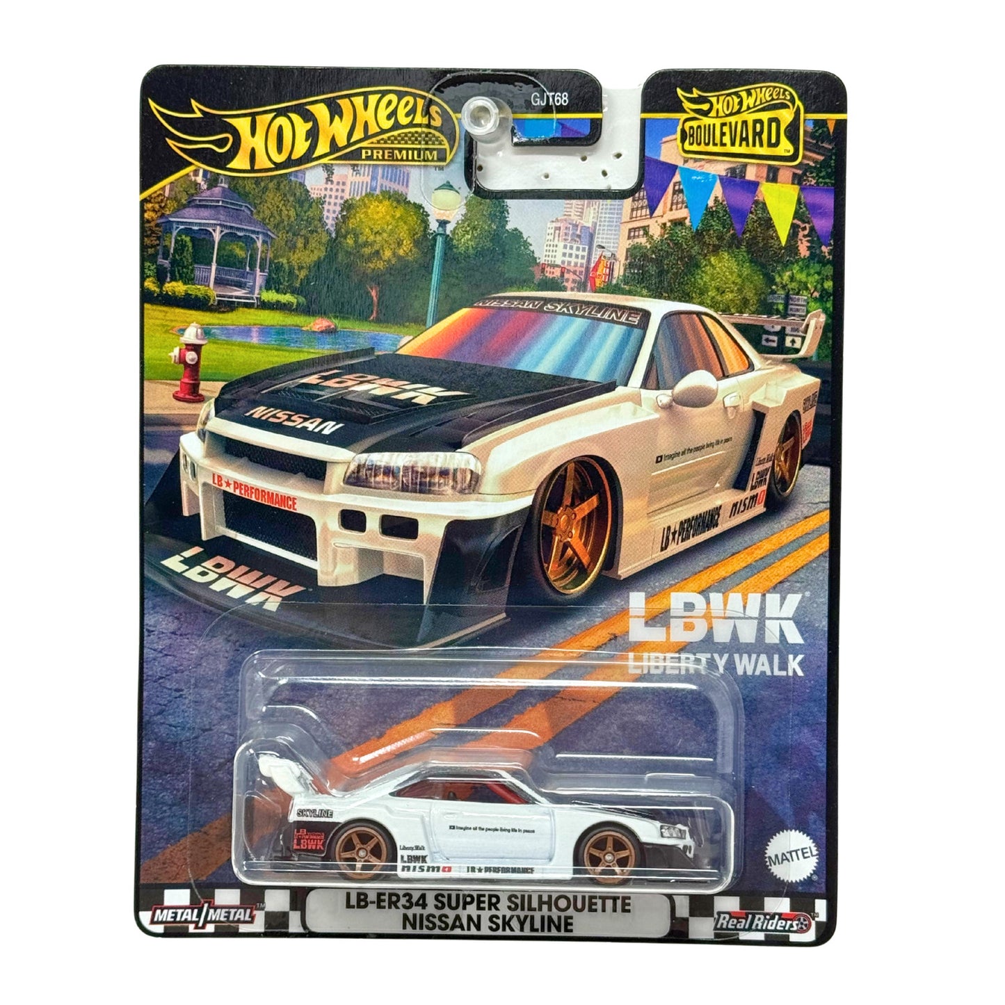 Hot Wheels Premium Boulevard LB-ER34 Nissan Skyline 1:64 Diecast Real Riders