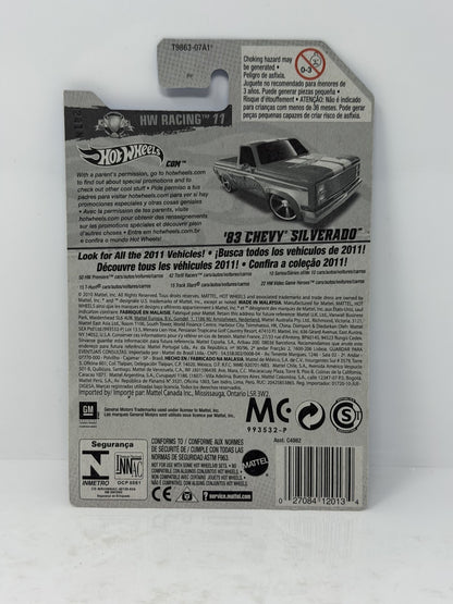 Hot Wheels HW Racing 2011 1983 Chevy Silverado 1:64 Diecast Blue V2