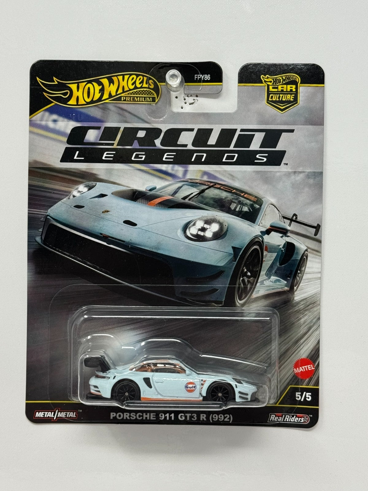Hot Wheels Premium Circuit Legends Porsche 911 GT3 R (992) 1:64 Diecast