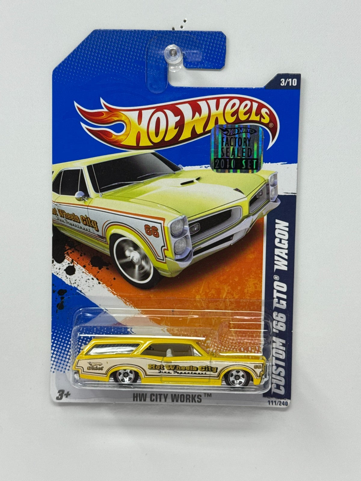 Hot Wheels City Works Custom 1966 Pontiac Wagon 1:64 Diecast Factory Sealed