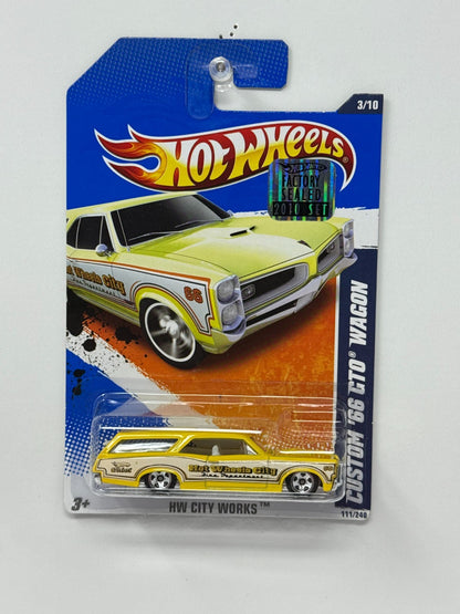 Hot Wheels City Works Custom 1966 Pontiac Wagon 1:64 Diecast Factory Sealed
