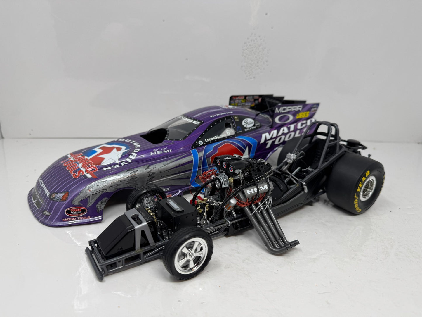 Milestone Whit Bazemore NHRA Matco Tools Iron Eagle Dodge Funny Car 1:16 Scale