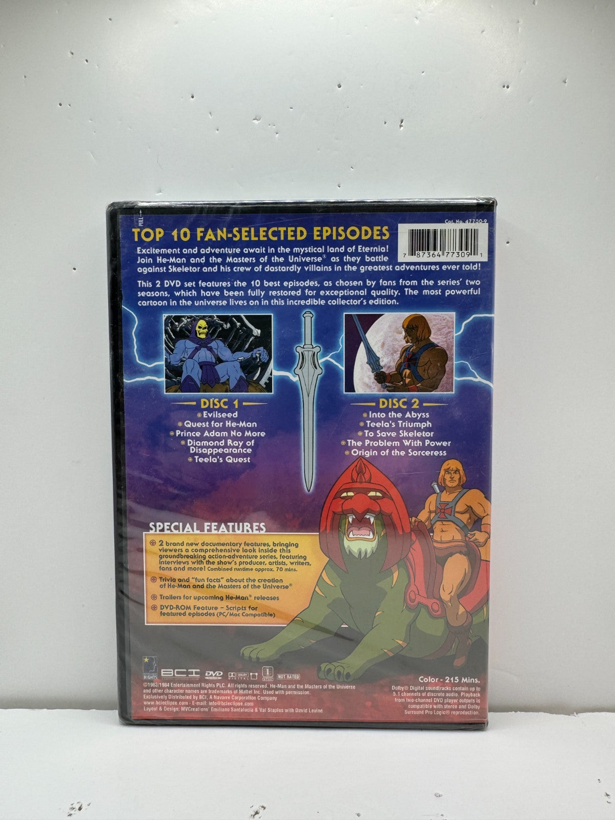 He-Man Masters of the Universe Best Of (DVD) Animation Fantasy Sealed