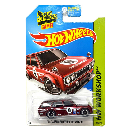 Hot Wheels Super Treasure Hunt 1971 Datsun 510 Wagon Workshop 1:64 Diecast STH