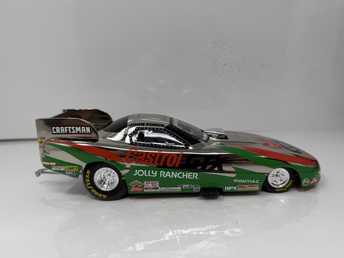 Action NHRA Historical John Force 1995 Pontiac Firebird Chrome 1:24 Diecast