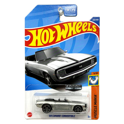 Hot Wheels ZAMAC Muscle Mania 1969 Camaro Convertible 1:64 Diecast