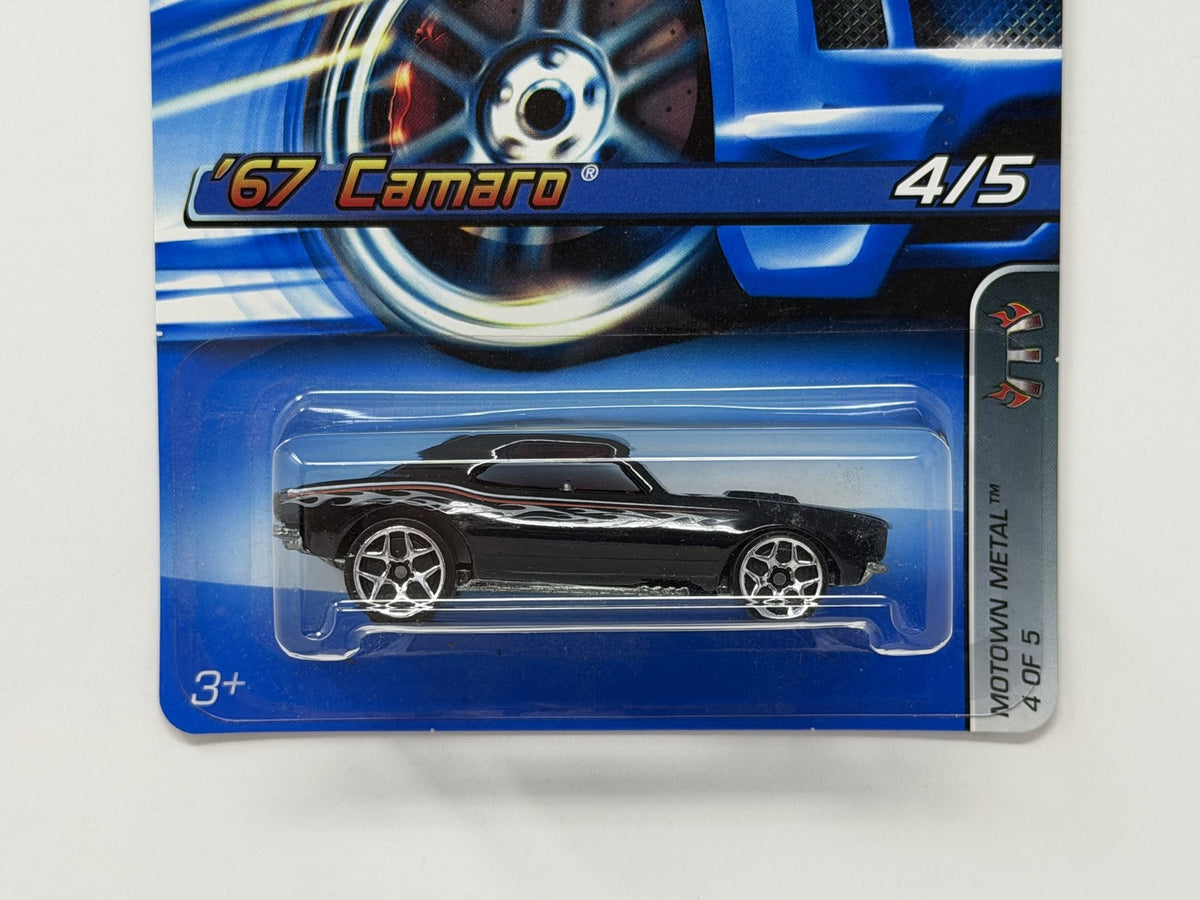 Hot Wheels Motown Metal 1967 Chevrolet Camaro 1:64 Diecast Black V2