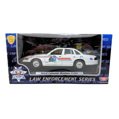 Motormax RCMP Ford Crown Victoria Police Car 1:24 Diecast Blue Box Edition