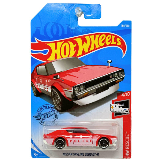 Hot Wheels HW Rescue Nissan Skyline 2000 GT-R JDM 1:64 Diecast