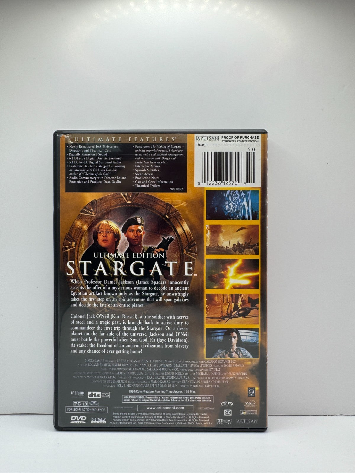 Stargate (DVD) Kurt Russell Sci-Fi