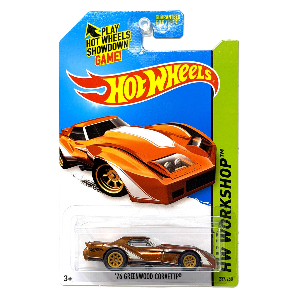 Hot Wheels Super Treasure Hunt 1976 Greenwood Corvette 1:64 Diecast STH