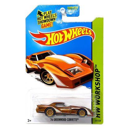 Hot Wheels Super Treasure Hunt 1976 Greenwood Corvette 1:64 Diecast STH