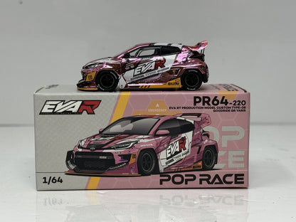 Pop Race x EVA RT Production Toyota GR Yaris PR64-220 1:64 Diecast