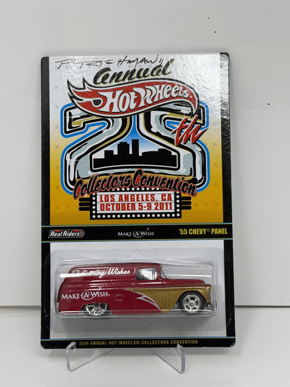 Hot Wheels 2011 25th Collectors Convention 1955 Chevy Panel 1:64 Diecast AUTO'd