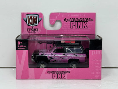 M2 Machines Pink 1973 Chevrolet K5 Blazer 1:64 Diecast