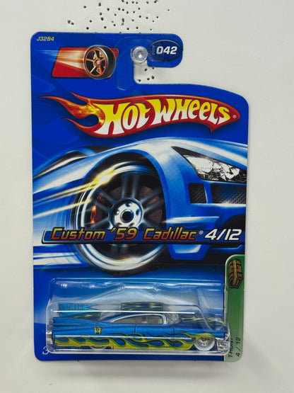 Hot Wheels T-Hunt Custom 1959 Cadillac 1:64 Diecast Real Riders
