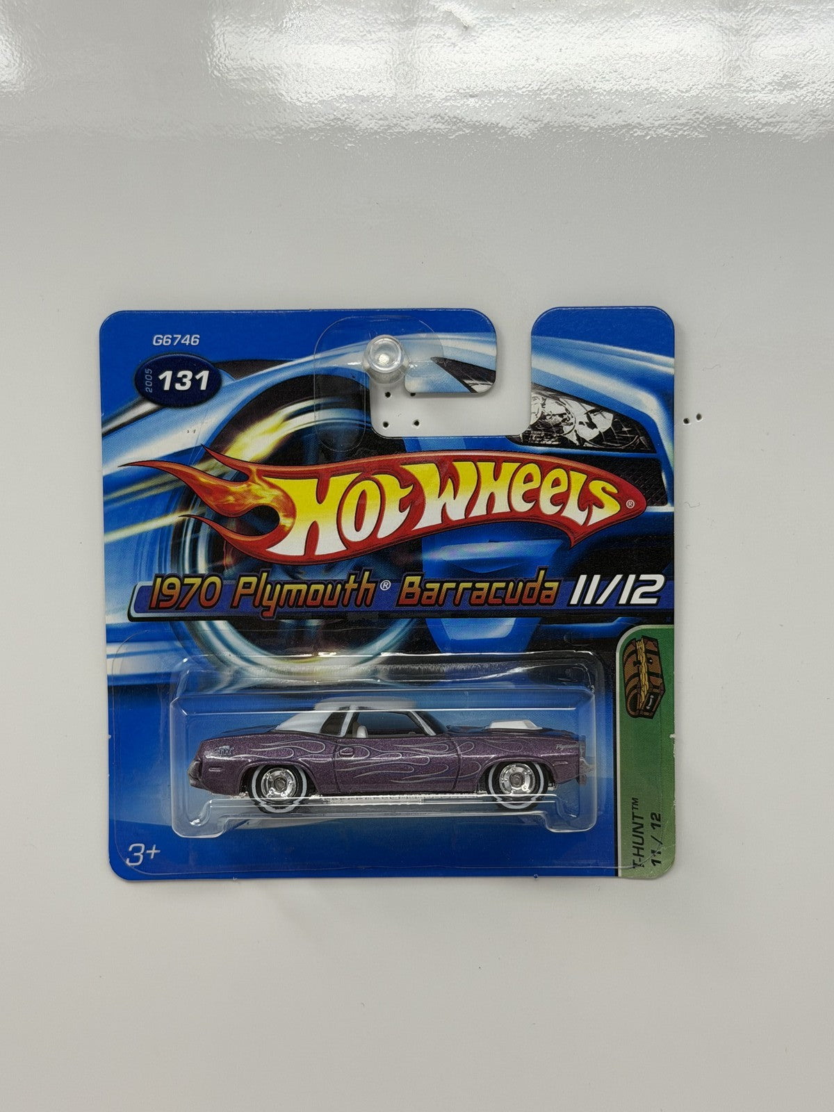 Hot Wheels Treasure Hunt 1970 Plymouth Barracuda 1:64 Diecast Real Riders