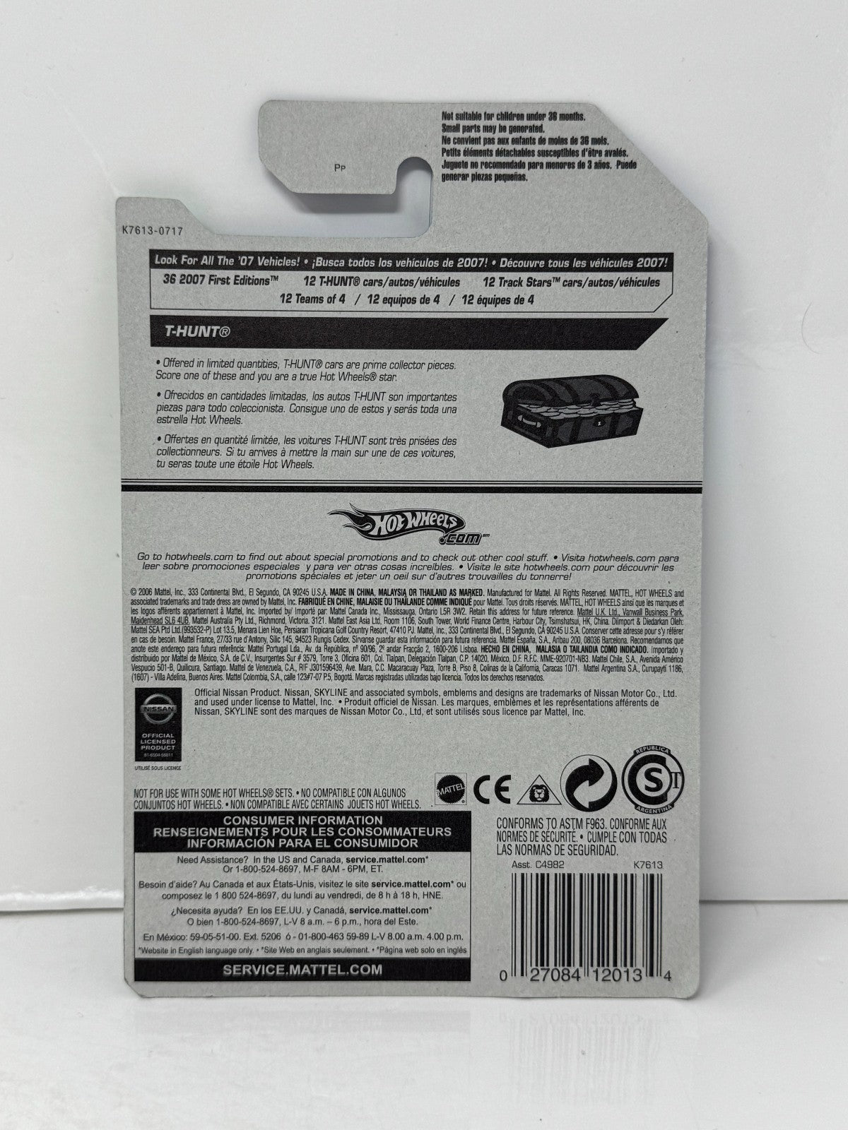 Hot Wheels T-Hunt Treasure Hunt Nissan Skyline 1:64 Diecast
