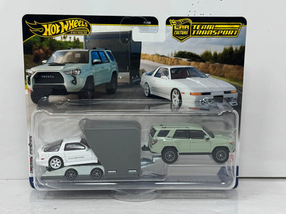 Hot Wheels Premium Team Transport Toyota 4Runner & Toyota Supra 1:64 Diecast