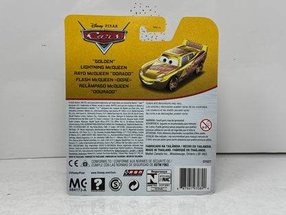 Disney Pixar Cars Golden Lightning McQueen Rust-Eze Edition 1:55 Diecast