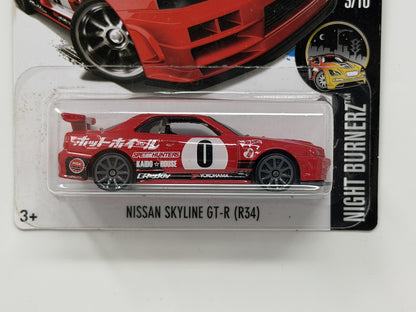 Hot Wheels Need for Speed Night Burnerz Nissan Skyline GT-R R34 1:64 Diecast