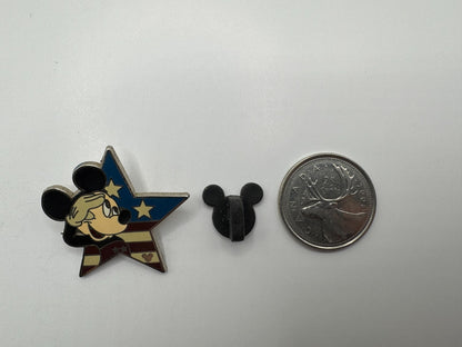 DLR Disney Mickey Mouse Patriotic Star Salute Hidden Mickey Trading Pin DC2S1