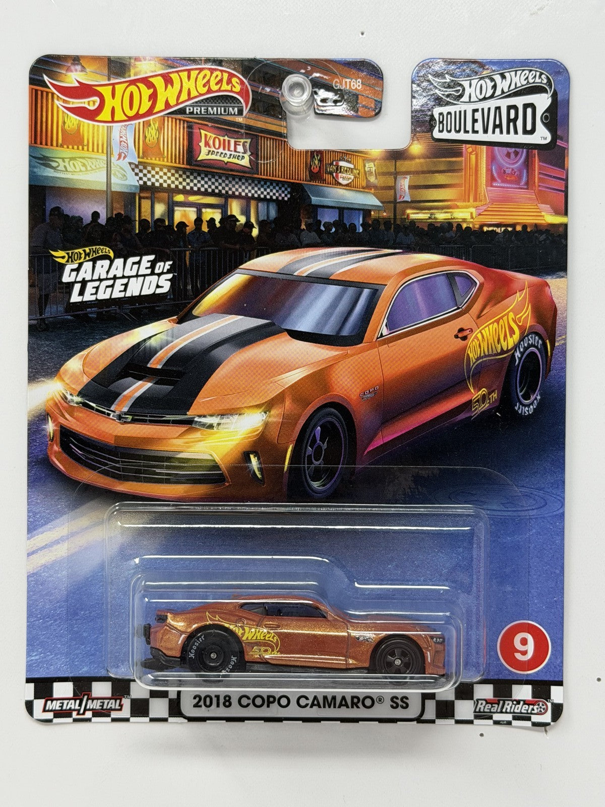Hot Wheels Premium Boulevard #9 2018 COPO Camaro SS 1:64 Diecast