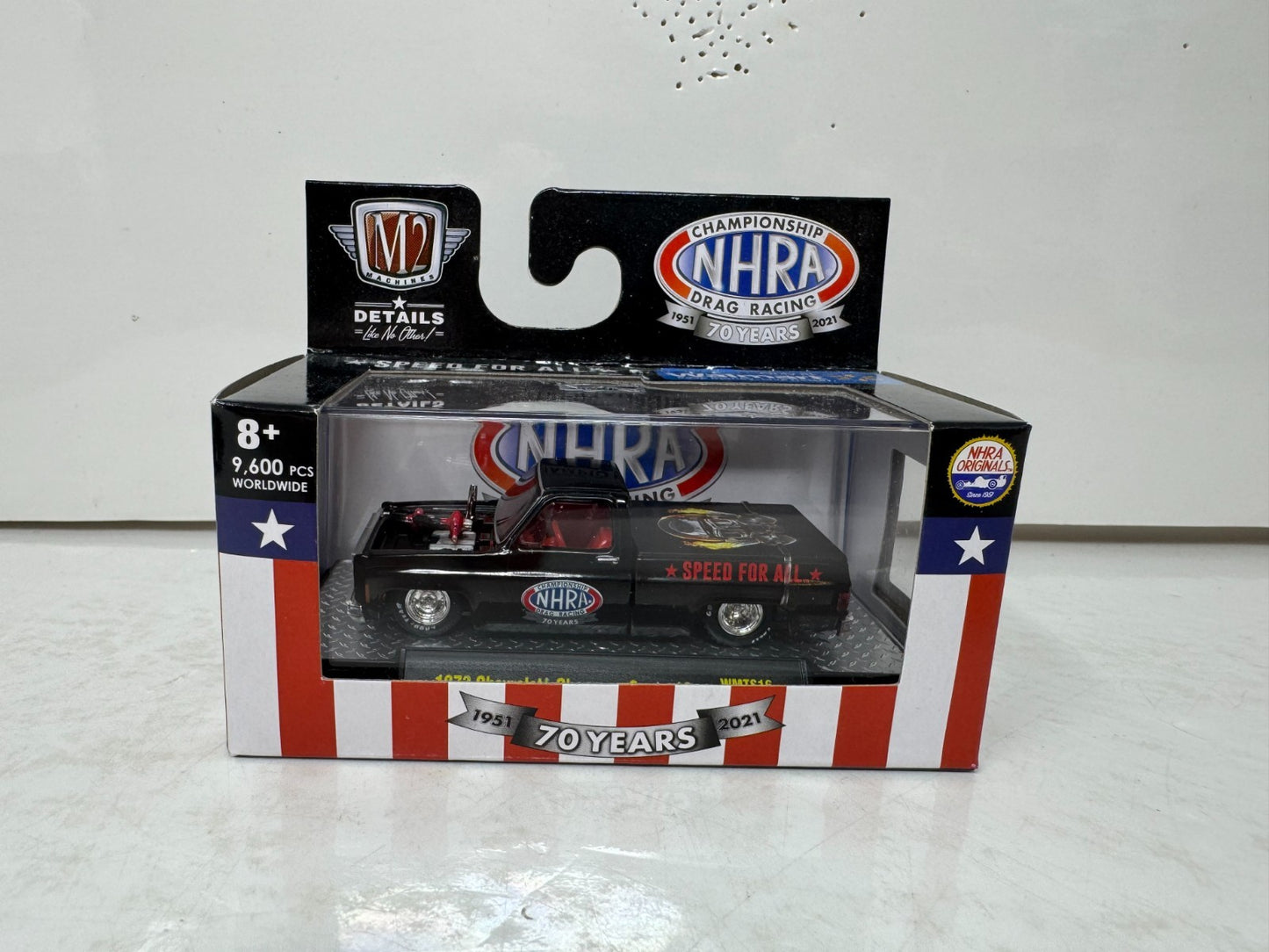 M2 Machines 1973 Chevrolet Cheyenne Super 10 NHRA 70 Years 1:64 Diecast