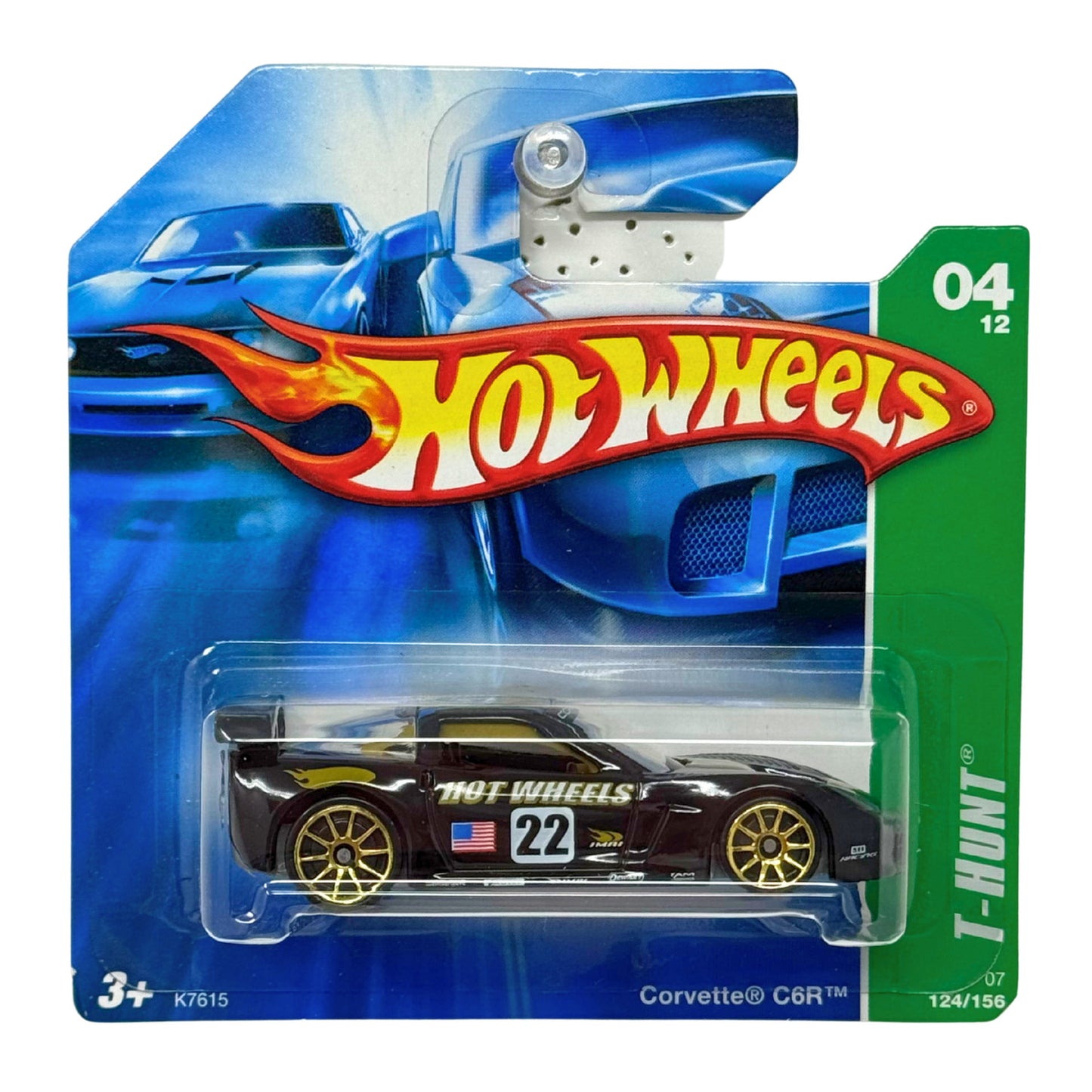Hot Wheels Treasure Hunt Chevy Corvette C6R 1:64 Diecast Short Card