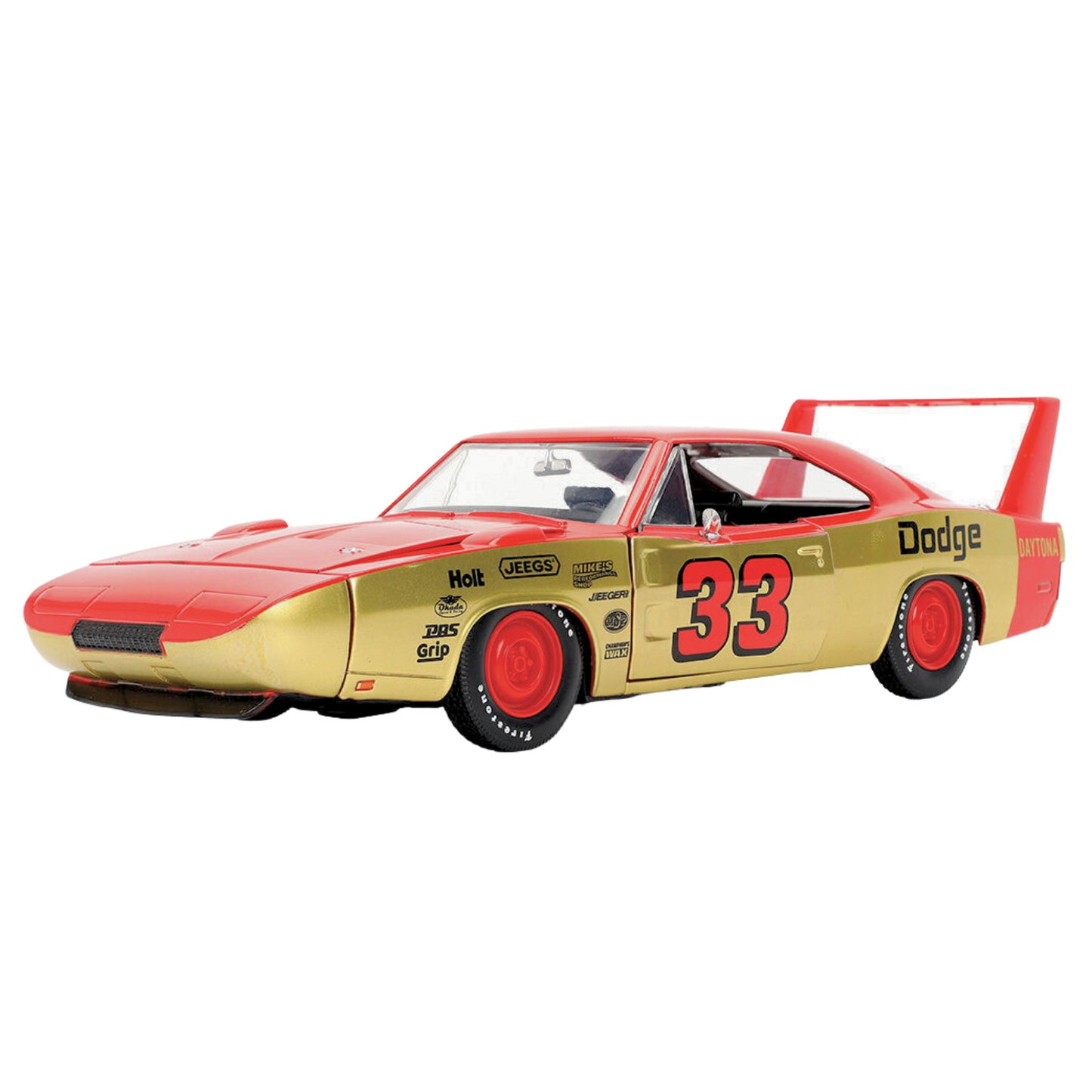 Jada Bigtime Muscle 1969 Dodge Charger Daytona #33 MiJo Exclusive 1:24 Diecast