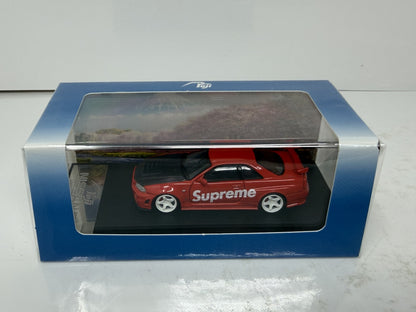 Fuji Supreme Nissan Skyline GT-R R34 Red 1:64 Diecast