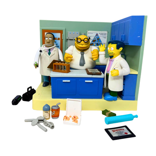 Simpsons World of Springfield Hospital Doctor Set Playmates Diorama