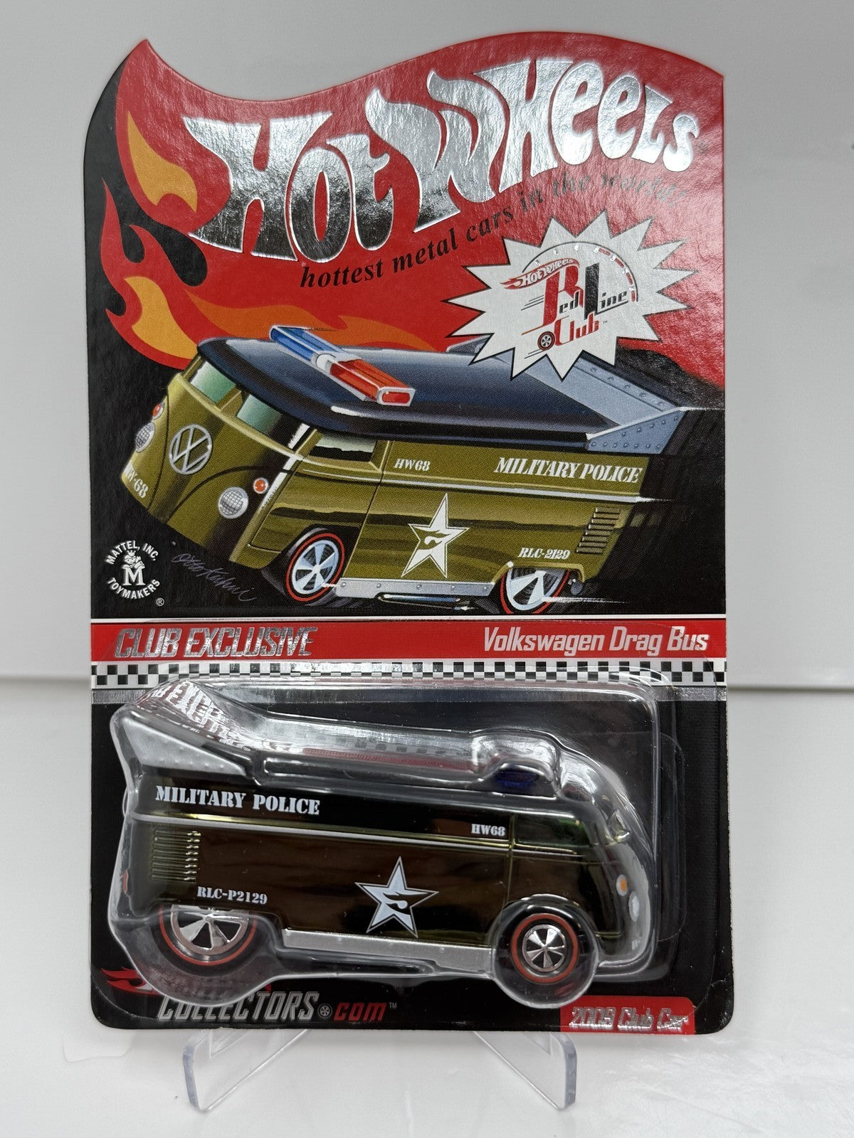 Hot Wheels RLC Red Line Club 2009 Club Volkswagen Drag Bus 1:64 Diecast