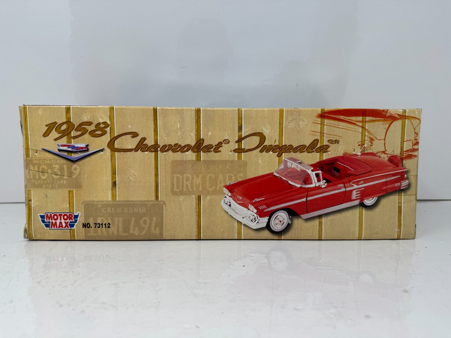 Motormax 1958 Chevrolet Impala Aegean Turquoise Metallic 1:18 Diecast
