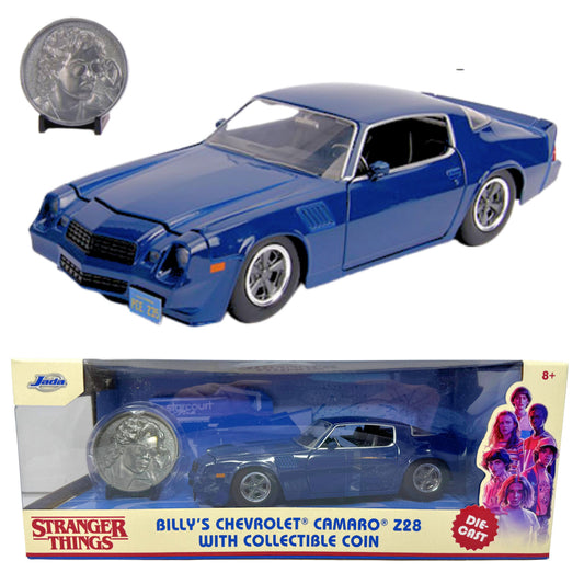 Jada Stranger Things Billy's Chevrolet Camaro Z28 w/ Coin 1:24 Diecast
