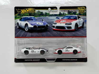 Hot Wheels Premium Car Culture Toyota 2000GT & Toyota Supra 2-Pack 1:64 Diecast