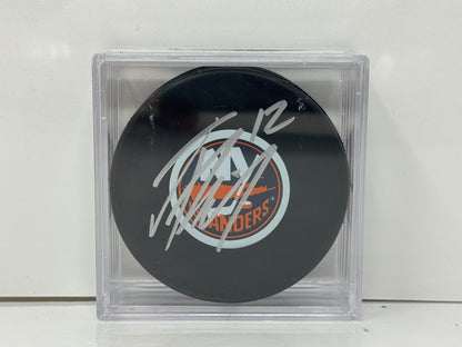Josh Bailey New York Islanders Signed NHL Autograph Puck Silver Auto