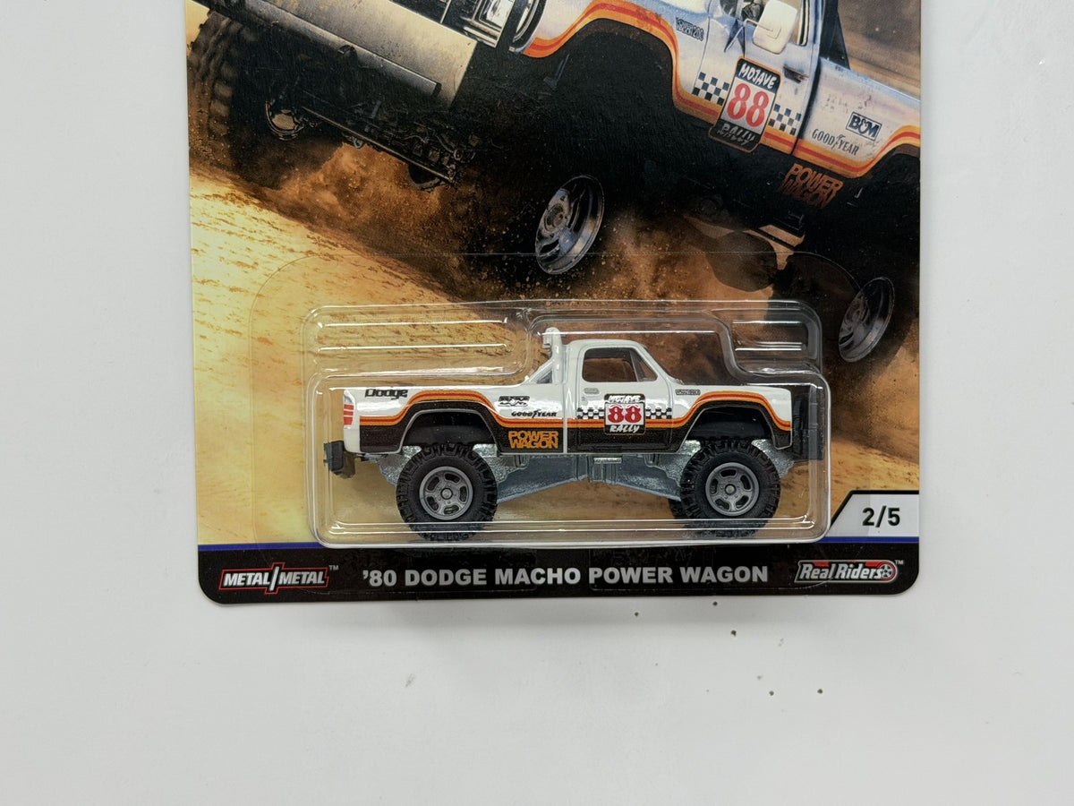 Hot Wheels Premium Desert Rally 1980 Dodge Macho Power Wagon 1:64 Diecast