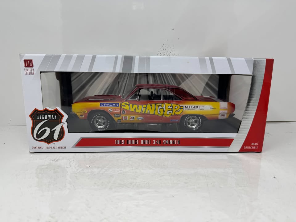 Highway 61 1969 Dodge Dart 340 Swinger Car Craft Project Car 1:18 Diecast