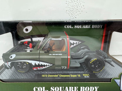M2 Machines 1973 Chevrolet Cheyenne Super 10 Col. Square Body 1:24 Diecast