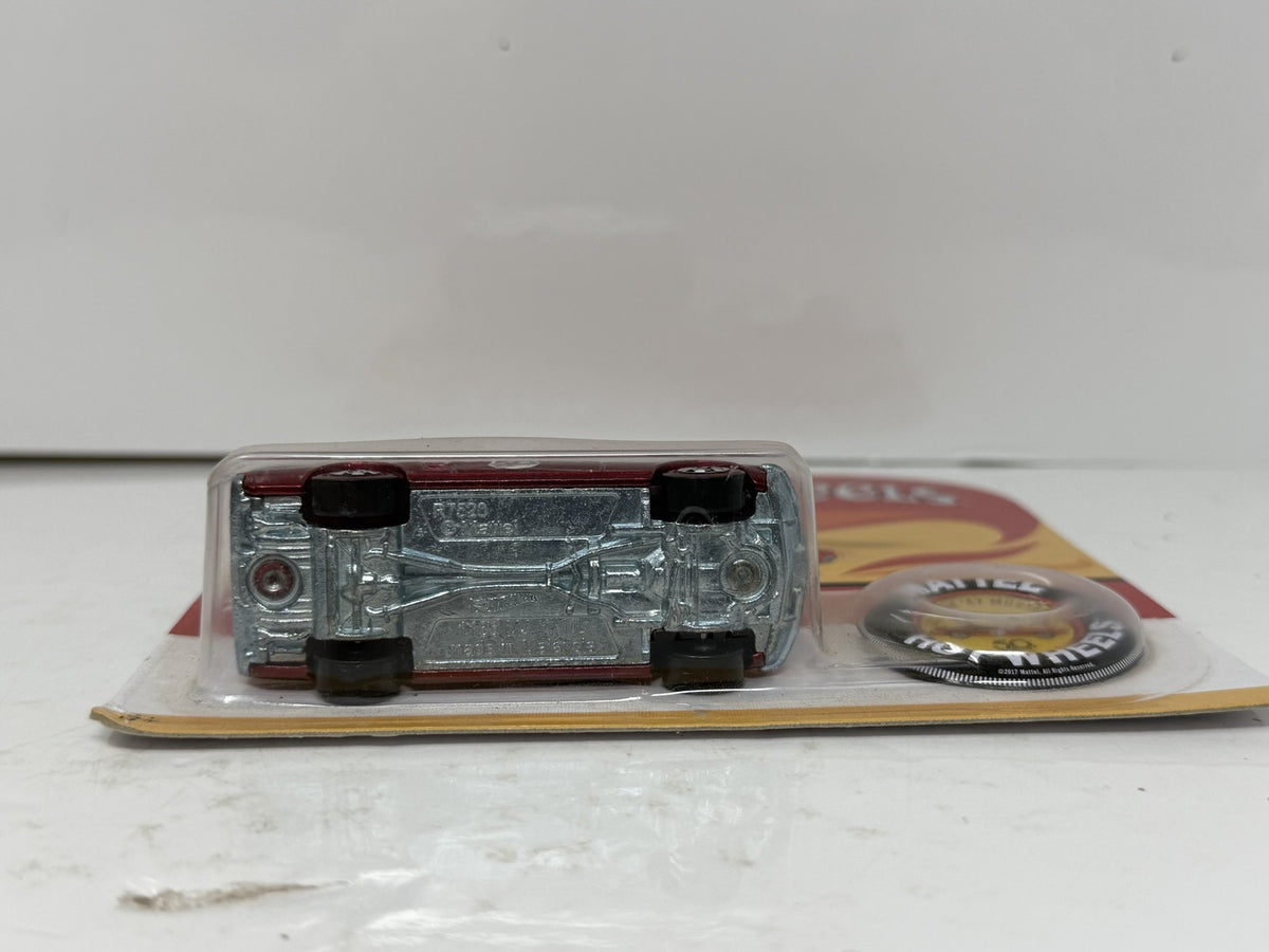 Hot Wheels 50th Anniversary Custom 1967 Ford Mustang 1:64 Diecast w/ Button