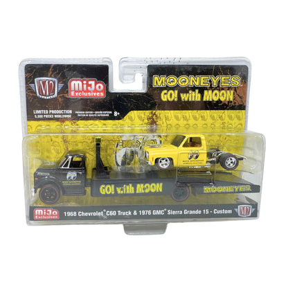 M2 Machines Mooneyes Chevy C60 Truck & 1976 GMC Sierra Grande 1:64 Diecast