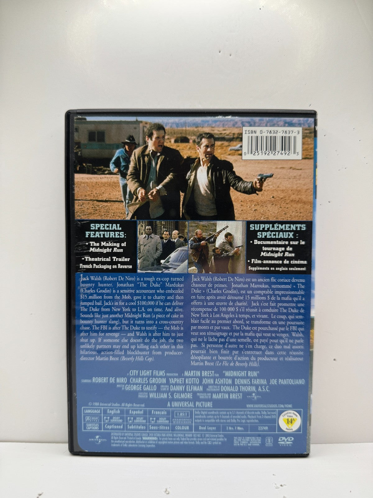 Midnight Run (DVD) Robert De Niro Action Comedy