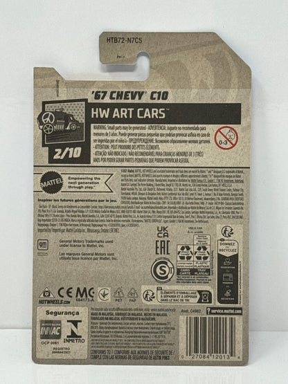 Hot Wheels HW Art Cars 1967 Chevy C10 1:64 Diecast