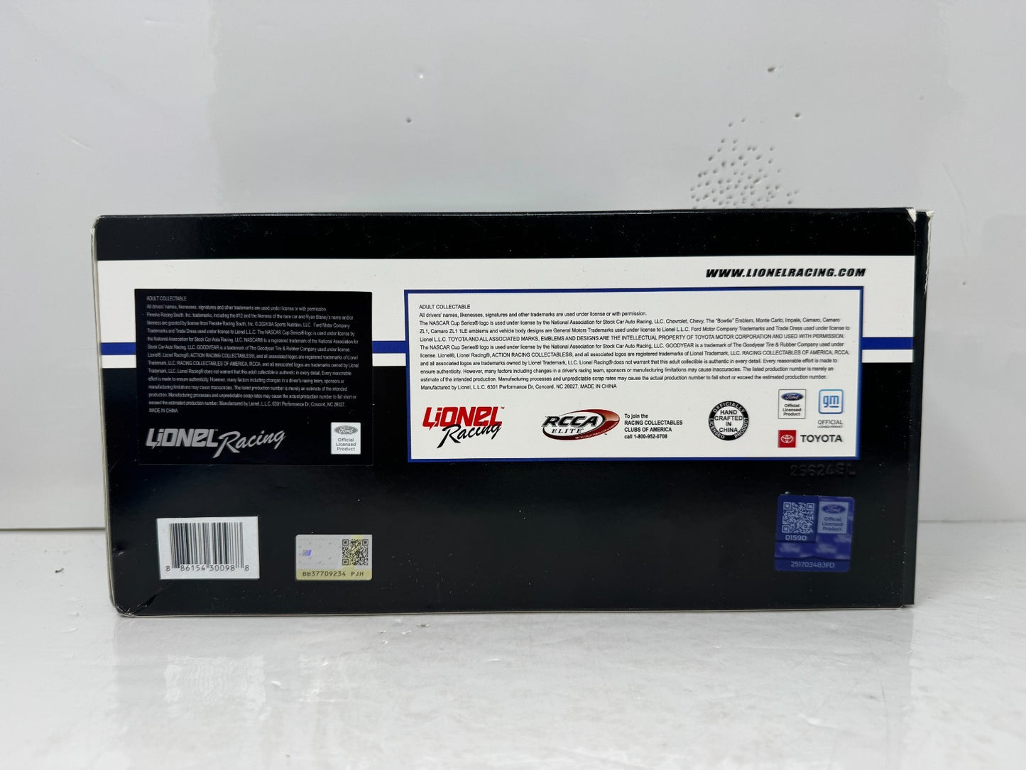 Lionel Nascar #12 Ryan Blaney Body Armor Zero Sugar 2024 Mustang 1:24 Diecast