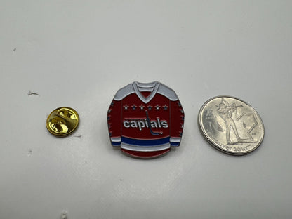 Washington Capitals 90s Red Jersey NHL Hockey Lapel Pin